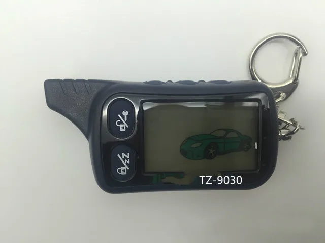 

TZ9010 LCD Remote Controller Keychain,TZ-9010 Key Chain Fob for Vehicle Security 2-Way Car Alarm System TZ 9010