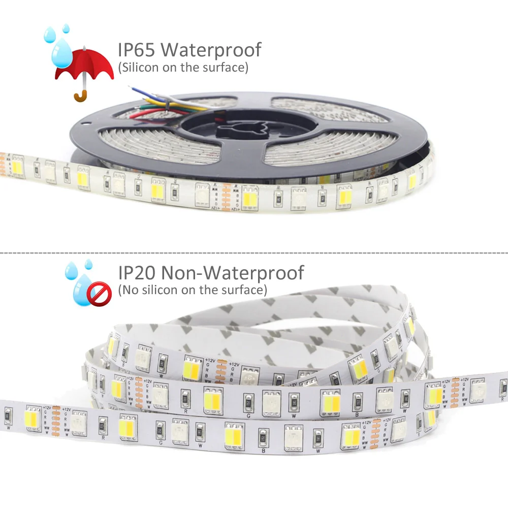 Esperto da Ligação Emissor de Luz de Tira de Zigbee Conduziu o Trabalho com Alexa o Controlador Impermeável Zll da Fita da Listra do Diodo Rgbcct m Eco 5050 12 v 5 3 Luzes e Iluminação