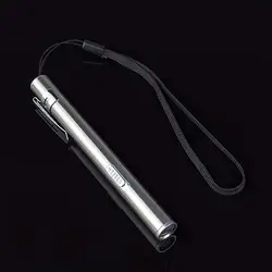 Новое поступление Портативный мини ручка фонарик Нержавеющая сталь USB Перезаряжаемые светодиодный Superbright электрический фонарик Ручной