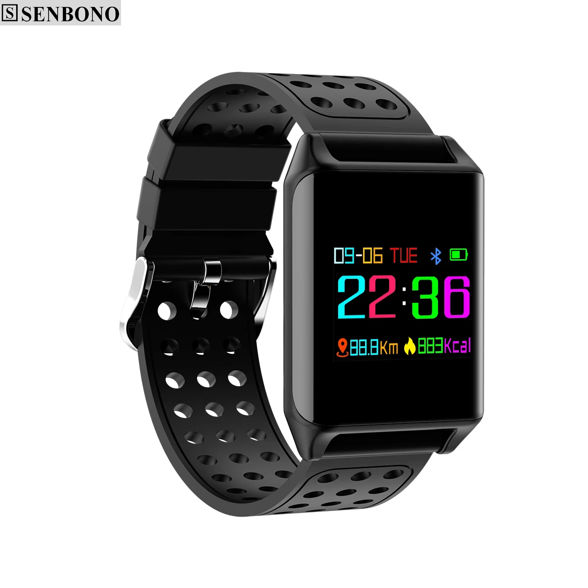 SENBONO M7 красочные OLED экран Спорт smart watch IP67 водонепроницаемый сердечный ритм