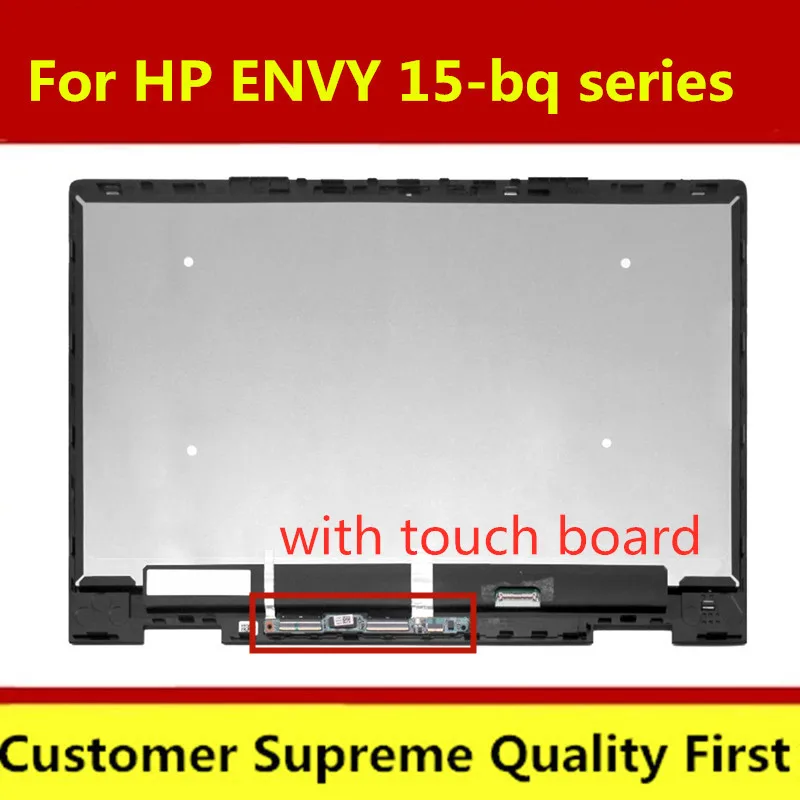 15,6 ''1080 P lcd сенсорный дигитайзер сборка+ рамка LP156WF9-SPL1 для hp Envy X360 15-bq серии bq102ng bq075nr bq100nl