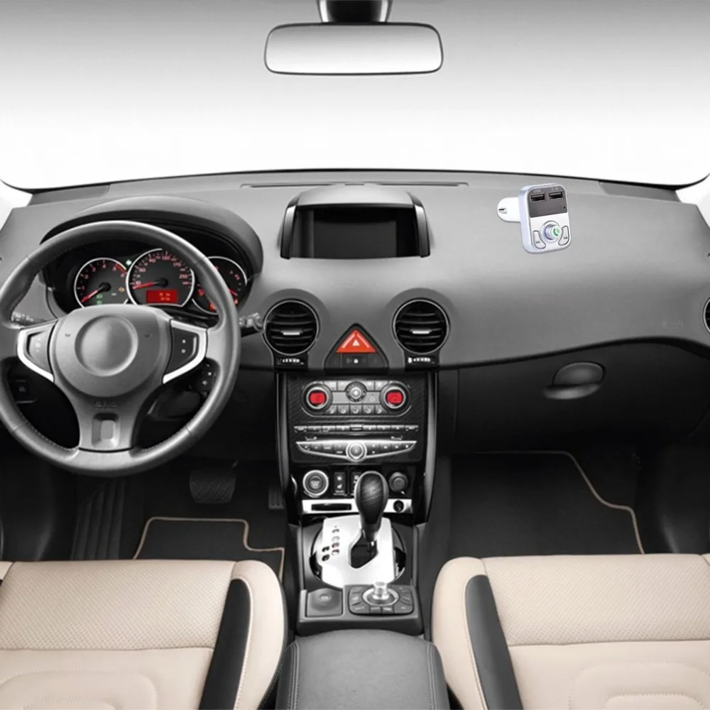 Автомобильный передатчик модулятор Hands-Free автомобильный комплект автомобильный аудио Mp3 Автомобильный плеер Быстрая зарядка двойной зарядное устройство usb