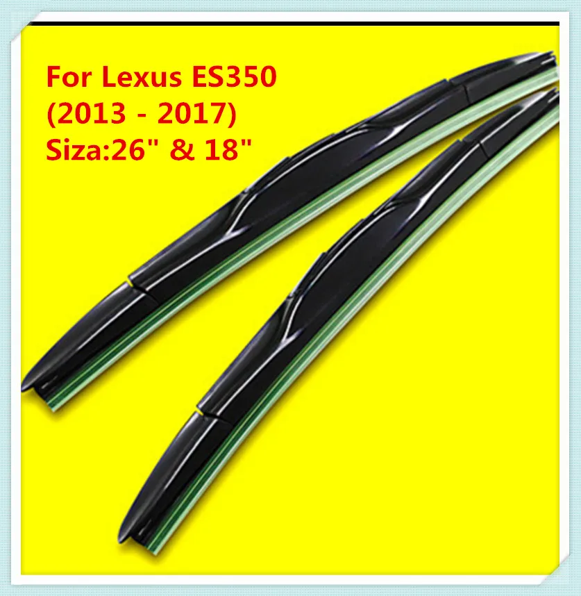 3 Section Rubber windshield wiper Blade For Lexus ES350 (2013 2017) Siza:26" & 18"-in Windscreen 2013 Lexus Es 350 Wiper Blade Replacement