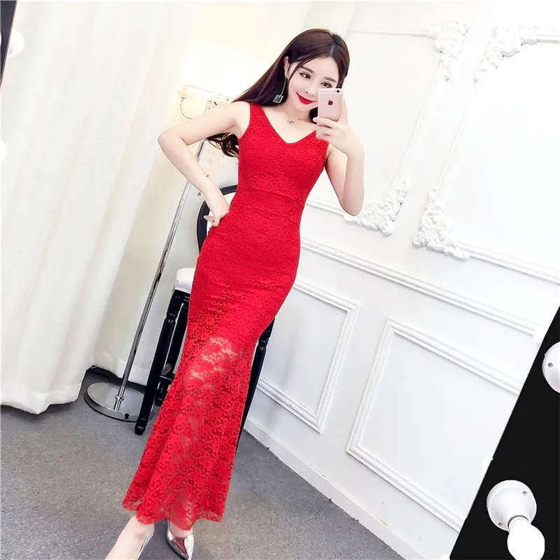 Summer Evening Dress Slim Fit High Waist Hip Dress High Grade Off Neck Golden Sequ Dress