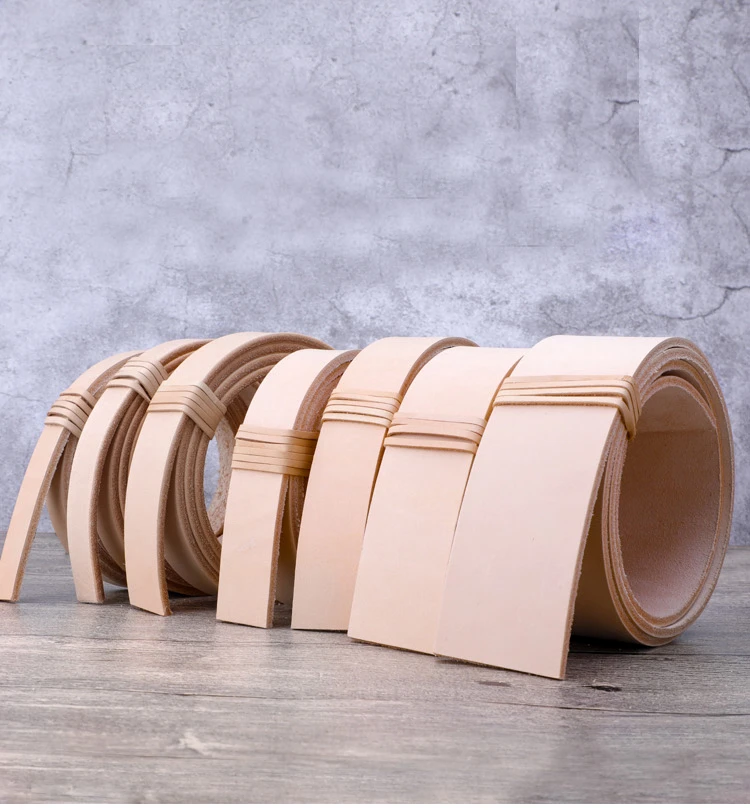 de para bolsos, material de bricolaje, curtido vegetal, correa para cinturones de 3,5 4,0mm de espesor, más tamaños disponibles|Tela genuina| - AliExpress
