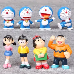 10 шт./компл. Doraemon нобита ноби Конта Такеши аниме фигурку ПВХ Новая коллекция Коллекция игрушечных фигурок для друга подарок