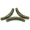 Doreen Box hot- Loose Spacer Beads Tube Antique Bronze Hollow Metal Beads for DIY Jewely Making Beads 6.6x1.1cm,5PCs (B23472) ► Photo 3/3