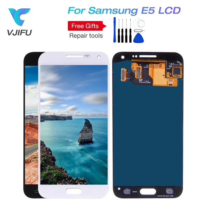 

E5 LCD Display Touch Screen Digitizer Assembly Replacement Parts For SAMSUNG Galaxy E5 E500 E500F E500H E5 Duos LCD Display