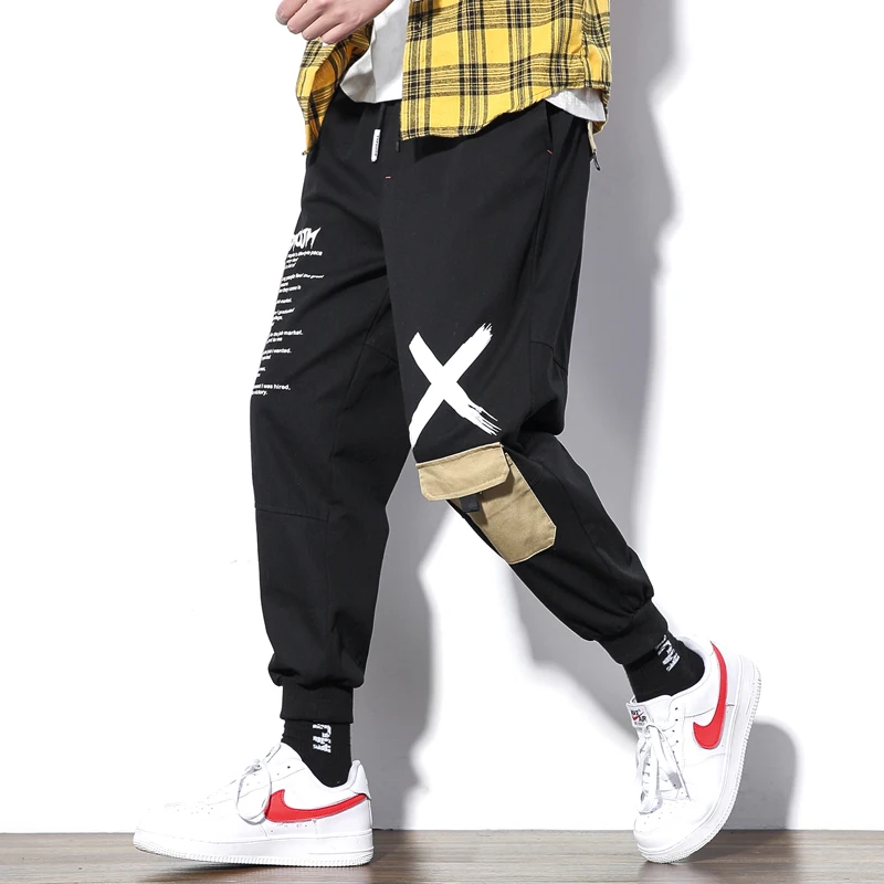 M-5XL 2019 Spring Track Pants Men Sweatpants Mens Joggers Pants Cargo Camo Tactical Harem Khaki Pants