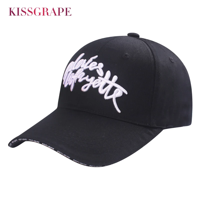 

Brand New Women's Cotton Baseball Caps for Men Spring Summer Solid Color Sun Hat Embroidery Letters Unisex Bone Snapback Dad Hat