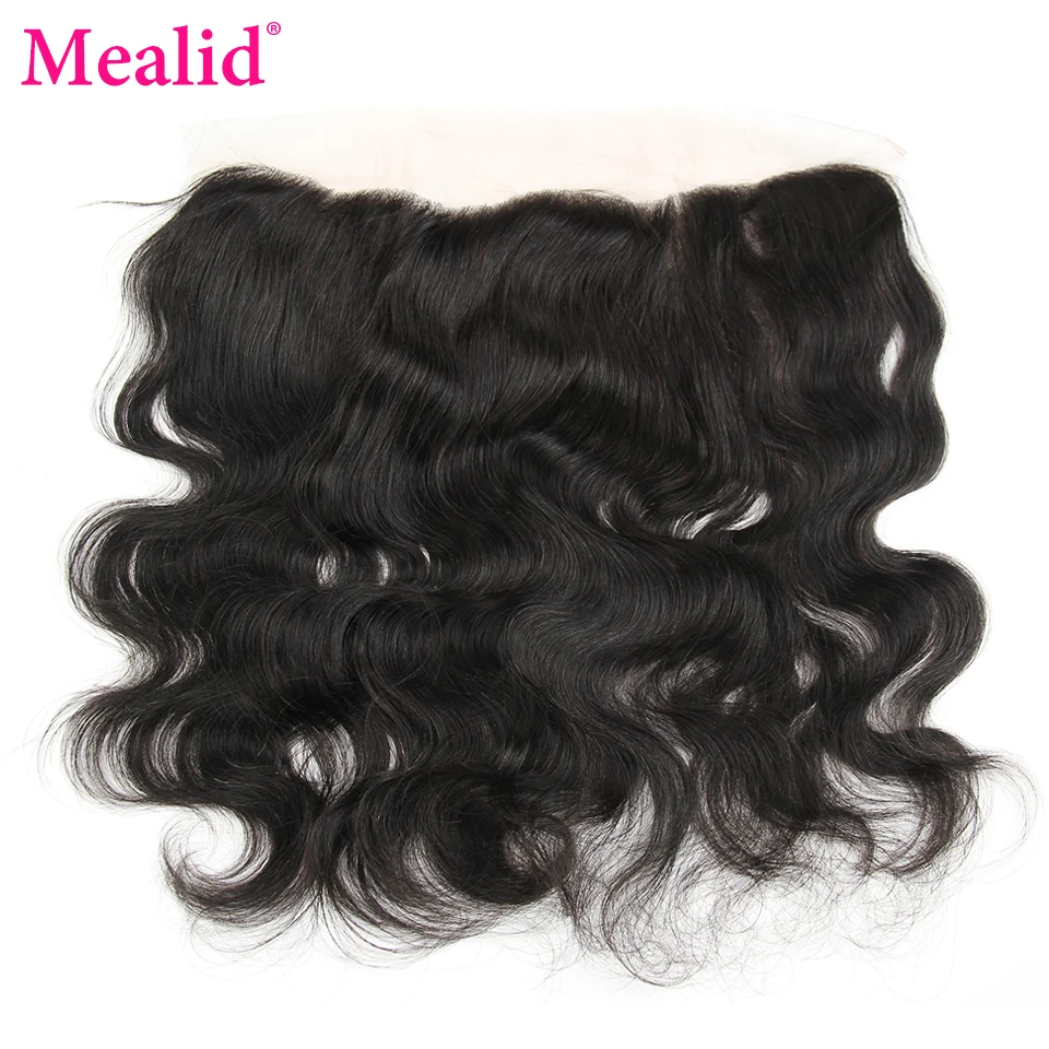 

Mealid 7a Brazilian Body Wave Frontal Unprocessed 13x4 Ear To Ear Closure Single Piece Brazilian Body Wave Lace Frontal Closure