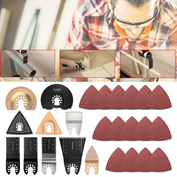 

25 Pcs Oscillating Tool Saw Blades for Renovator Power Tools for Fein Multimaster,Dremel Electric Tools Accessories