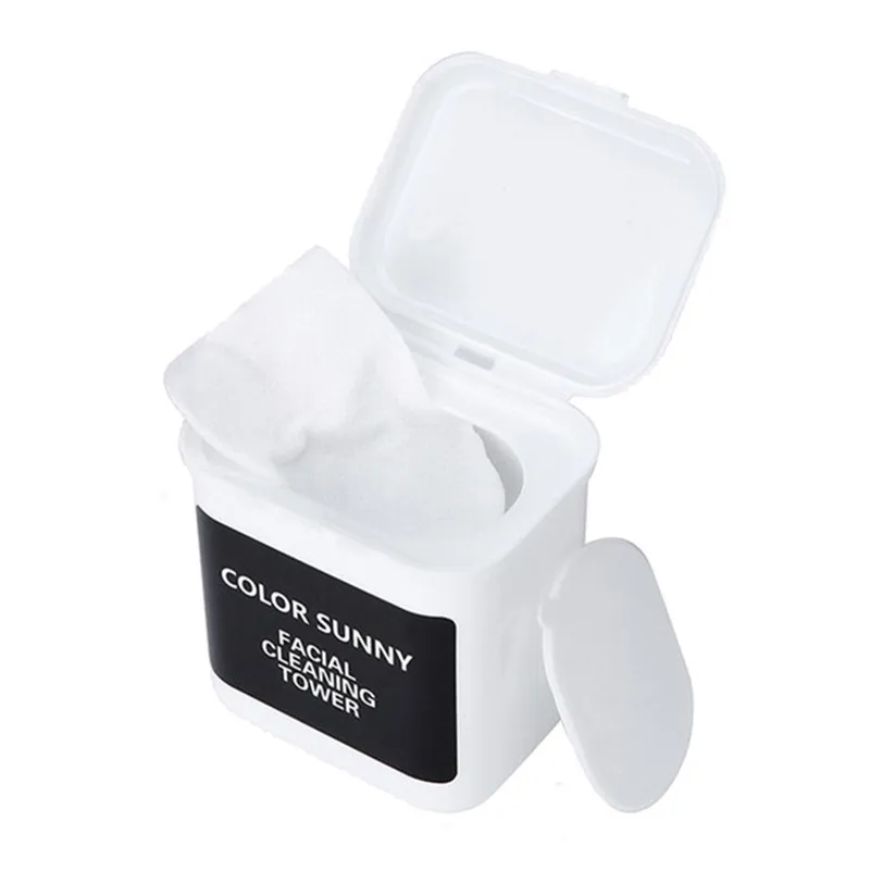 

1Box Makeup Removing Wipes Make Up Cleansing Cotton Pad Face Deep Cleanser Each Wet Wipe Makeup Remover 100PCS