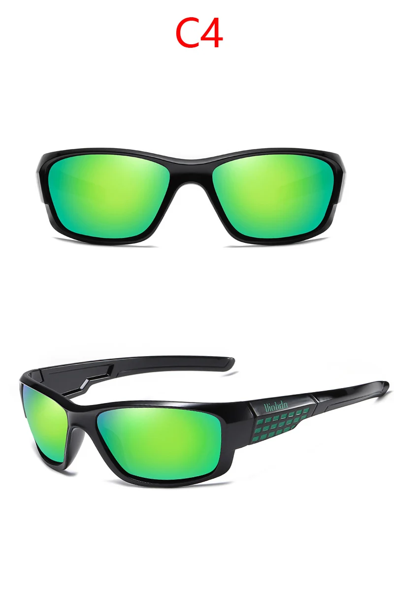 VIADHA Sunglasses Men's Polarized Driving Sport Sun Glasses For Men Women Color Mirror Luxury Brand Designer