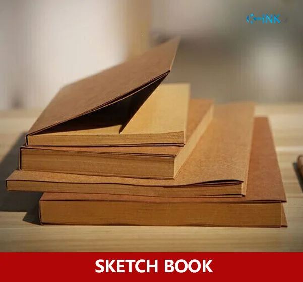 А5 крафт-бумага блокнот, крафт-блокнот для рисования Дневник для рисования журнал креативный подарок