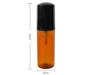 

50ml Foamer Pump Plastic Refillable Bottle Body Wash Brown Soap Foaming Pumps PET DIY Liquid Dish Soap 100Pcs/Lot