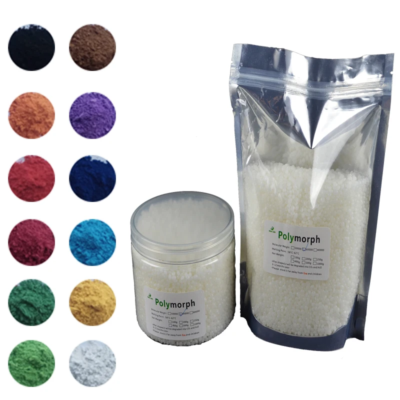 

250g PCL and 12 Color Pigment Plastimake Instamorph Shape Shifter Thing Prototype material polymorph plastic for hobbyist Usage