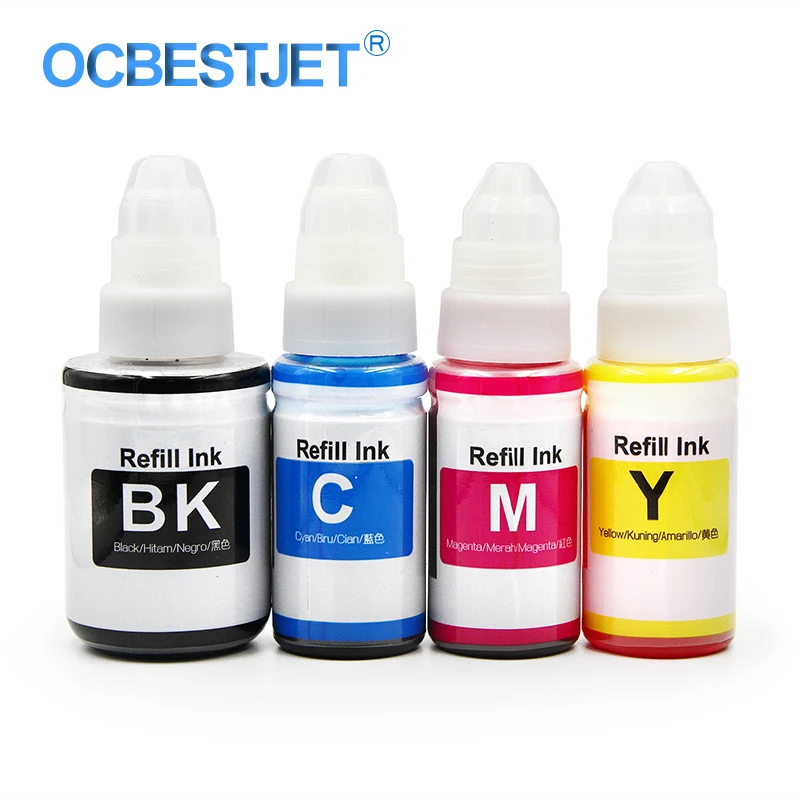 4colors/set Desktop Refill Dye Ink For Canon All Inkjet Printer Ink Cartridge And Ciss (bk135ml