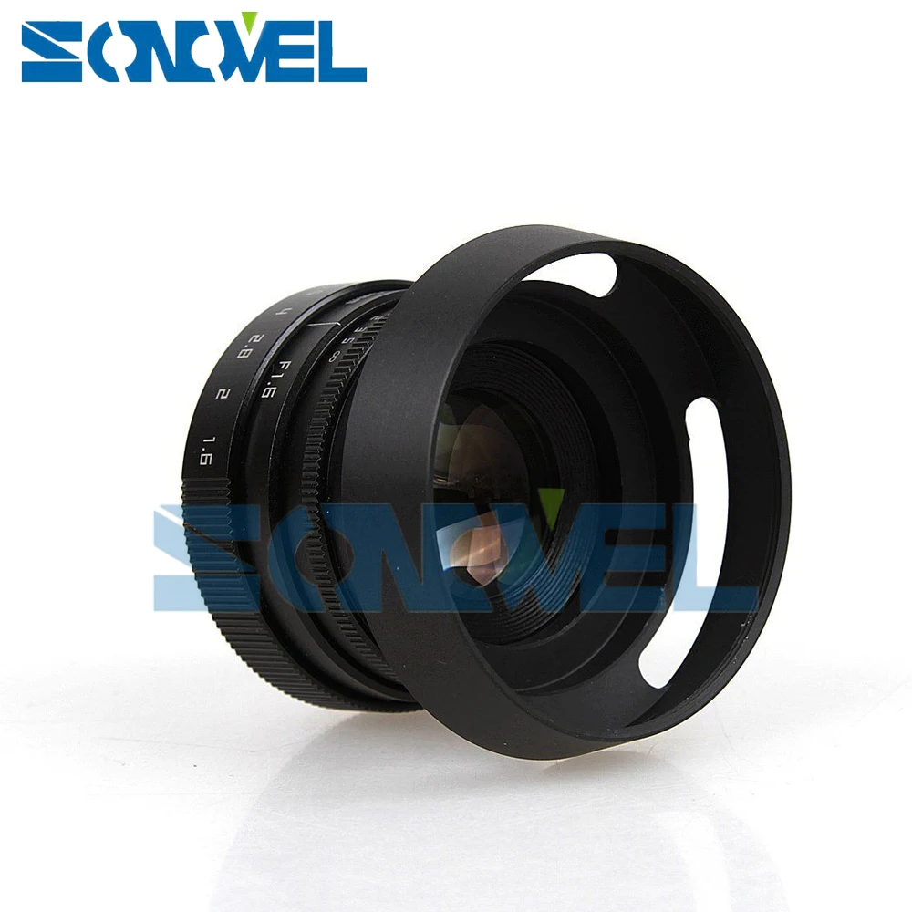  Fujian 35mm F1.6 CCTV Lens C Mount+Hood For Olympus Panasonic Micro 4/3 M4/3 G7 G10 GH3 GH2 GH1 GX1 - 32812206070