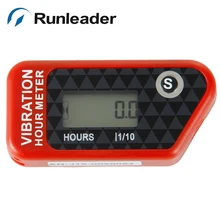 Free Shipping Motocross Wireless Vibration Hour Meter In Red Color for motorcycle pit bike dirt quad bike motocross ATV glider