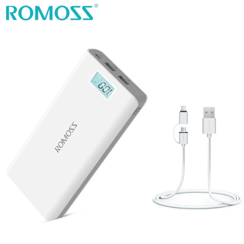 bilder für Romoss energienbank 20000 mah sense6 plus tragbare telefon ladegerät + 2-in-1 USB Telefon Ladekabel Lade für IOS & Android bilder für Romoss energienbank 20000 mah sense6 plus tragbare telefon ladegerät + 2-in-1 USB Telefon Ladekabel Lade für IOS & Android