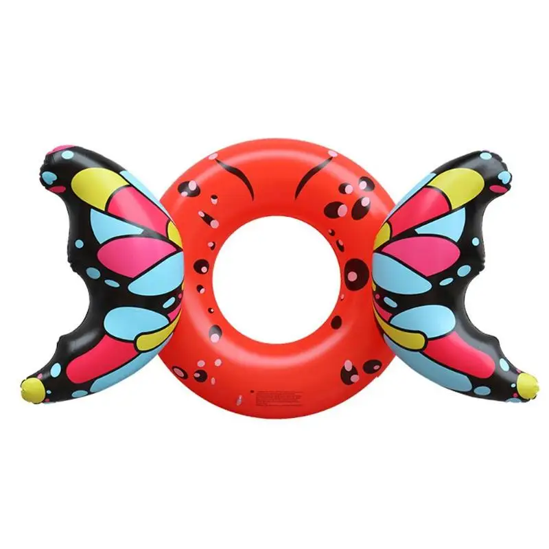 

3D Designable Butterfly Swimming Ring Adult Water Circle PVC Thickening Life Buoy Tool Easy to Carry True Life Saver