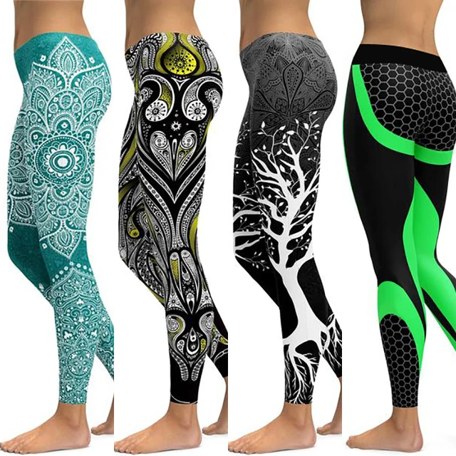 LI FI 2018 Fitness Yoga Pants Women Unique Leggings Workout Sports Running Leggings Sexy Push Up