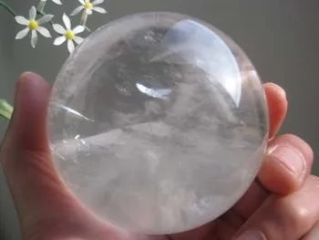 

Natural Clear Quartz BALL 2.95" Crystal Sphere Orb Reiki