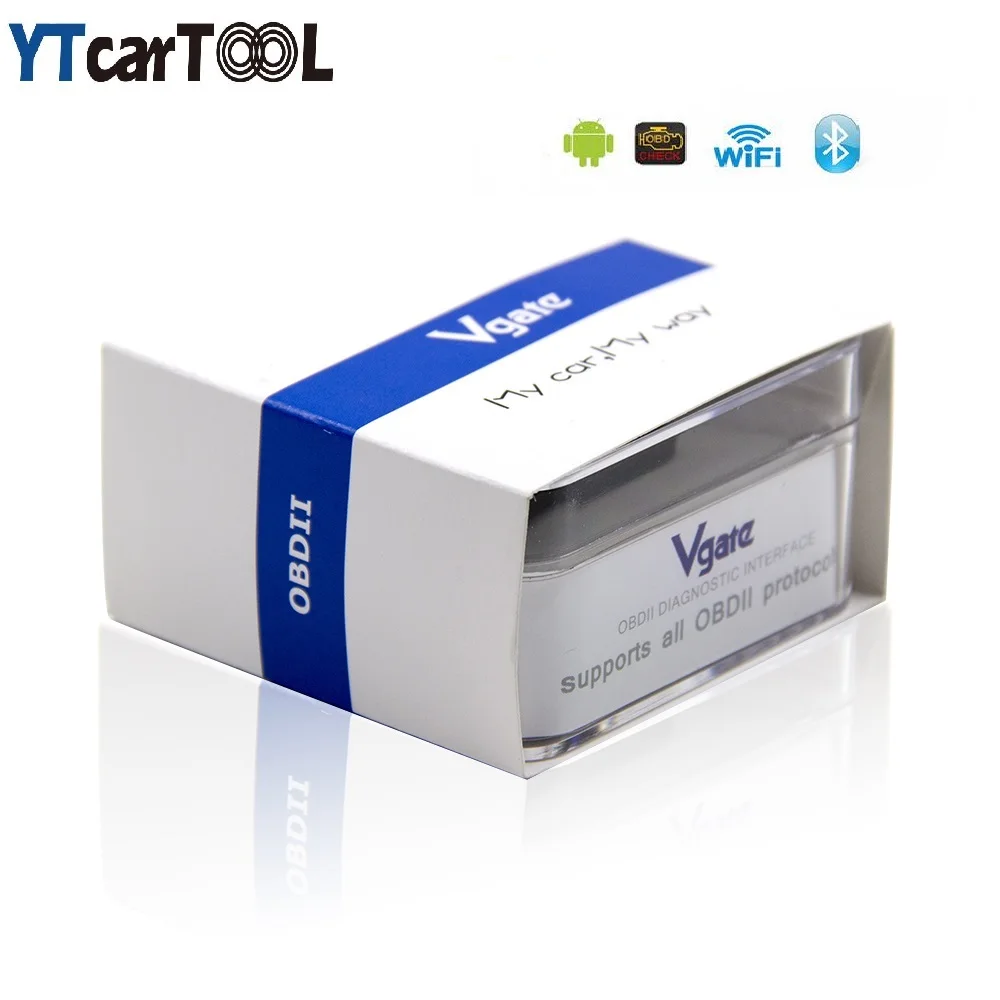 

2017 Vgate iCar Pro elm327 v1.5 WiFi / Bluetooth 3.0/4.0Android Torque app OBDII scan tool elm 327 Support for Android/IOS