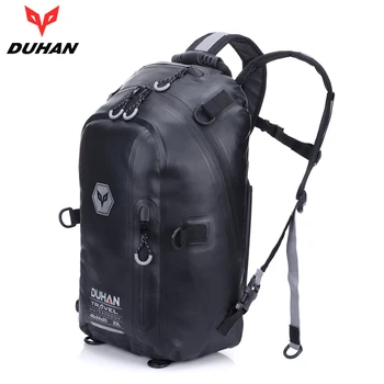 

Duhan Black Motorcycle Backpack MotocrossHelmet Sports Leisure Waterproof Backpack Helmet Luggage Bag Moto Luggage 23L