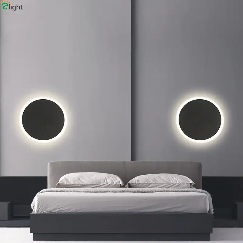 black bedroom wall lights
