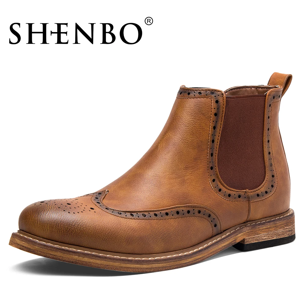 brogue style chelsea boots