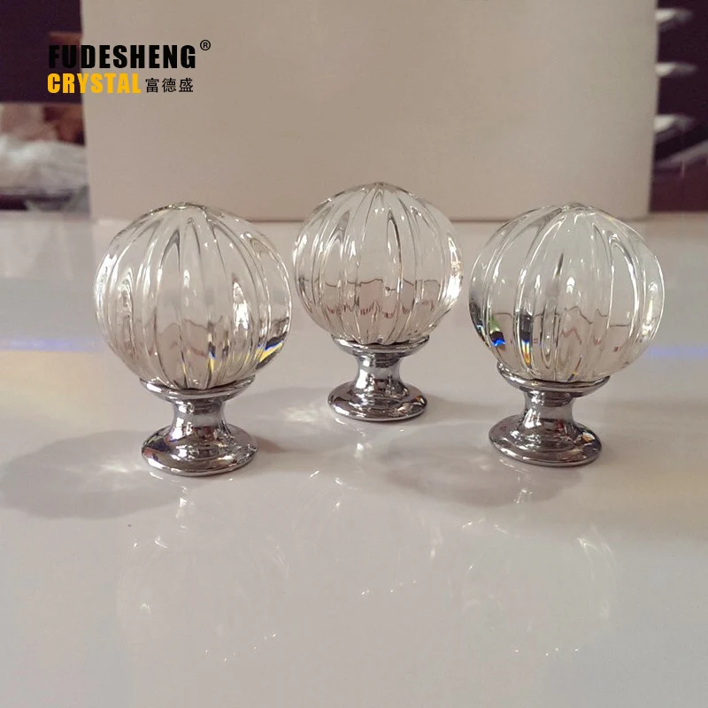 

Handle a single crystal handle crystal pumpkin balls European-style wardrobe cabinets crystal handle zinc alloy handle SJ-2012