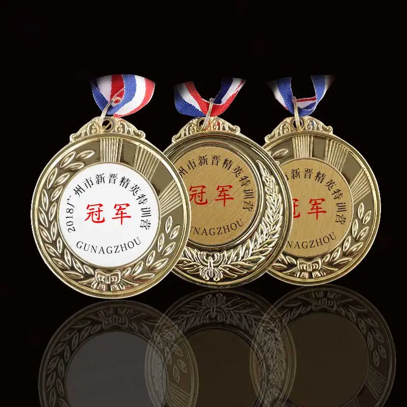 

sublimation blank medal with rope three colours hot transfer printing diy custom consumable 10pieces/lot