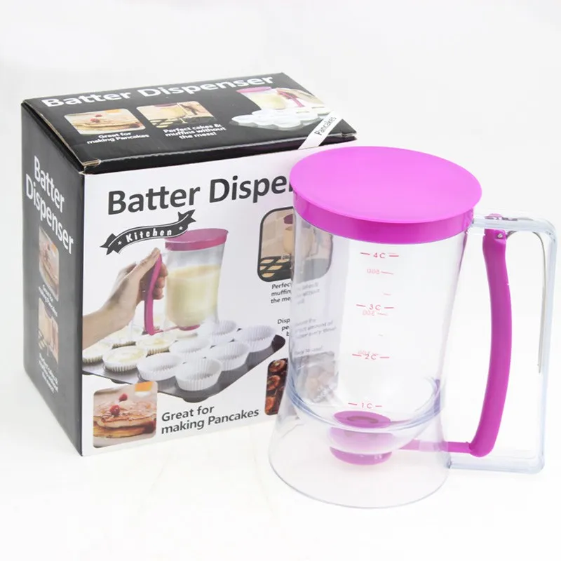 Cake Batter Dispenser Baking Tool 900ml Capacity Pancakes Muffin