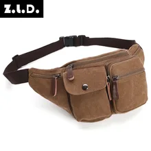 Z.l.d. Модная брендовая дизайнерская сумка через плечо мужская и женская повседневная сумка с карманом Универсальный с молнией Высококачественная Холщовая Сумка Bolso