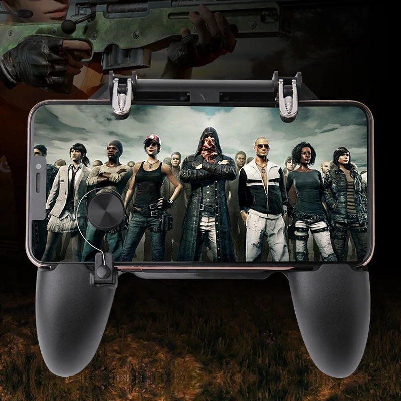 W11 + PUGB мобильный игровой контроллер Free Fire PUBG Джойстик Геймпад металлический L1R1