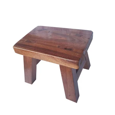 28x18x20(Ga color) Детская табуретка из цельной древесины в китайском стиле, моющая одежда малая скамья - Цвет: 28x18x20(Ga color)
