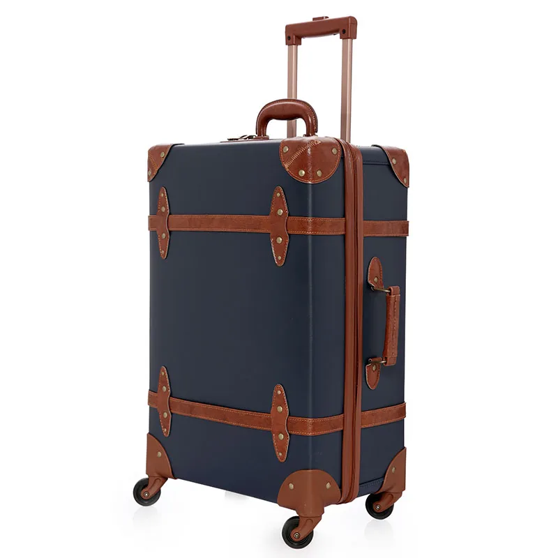 Сумка для багажа на колесиках, Жесткая Сумка для чемодана, дизайнерская сумка для багажа, цифровая модная сумка для замены багажа на колесиках, высокое качество - Цвет: Синий