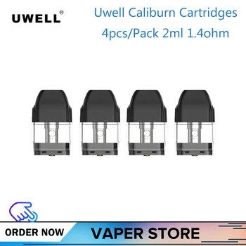 

4/8/12Pcs Original Uwell Caliburn Cartridge 2ml 1.4ohm Electronic Cigarette Accessories For Uwell Caliburn Kit Vape Cartridge
