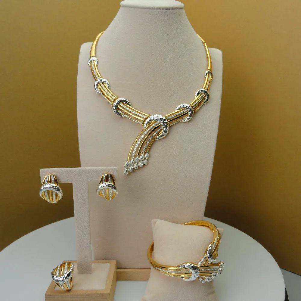 

Yuminglai 2019 African 24K Jewelry Sets Dubai Unique Jewelry Sets FHK5699