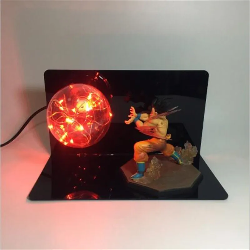 Leedome Dragon Ball Z Son Goku лампа DBZ сила бомбы лампа в красном, зеленом, синем, желтом, белом цвете освещение для украшения домашнего стола