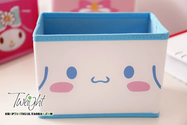 Мультфильм рисунок «Hello Kitty» с рисунками из мультфильма «My Melody Cinnamoroll Собака пудинг собака персонажи Little Twin Stars милые косметички игрушка складной ящик для хранения сумка - Цвет: 3