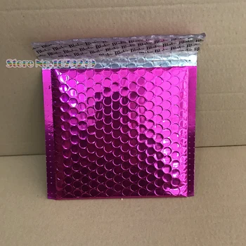

18 x 16(add 4)cmRose colour Bubble Mailers Padded Envelopes Packaging Shipping Bags rose Bubble Mailing Envelope Bags 100pcs/lot