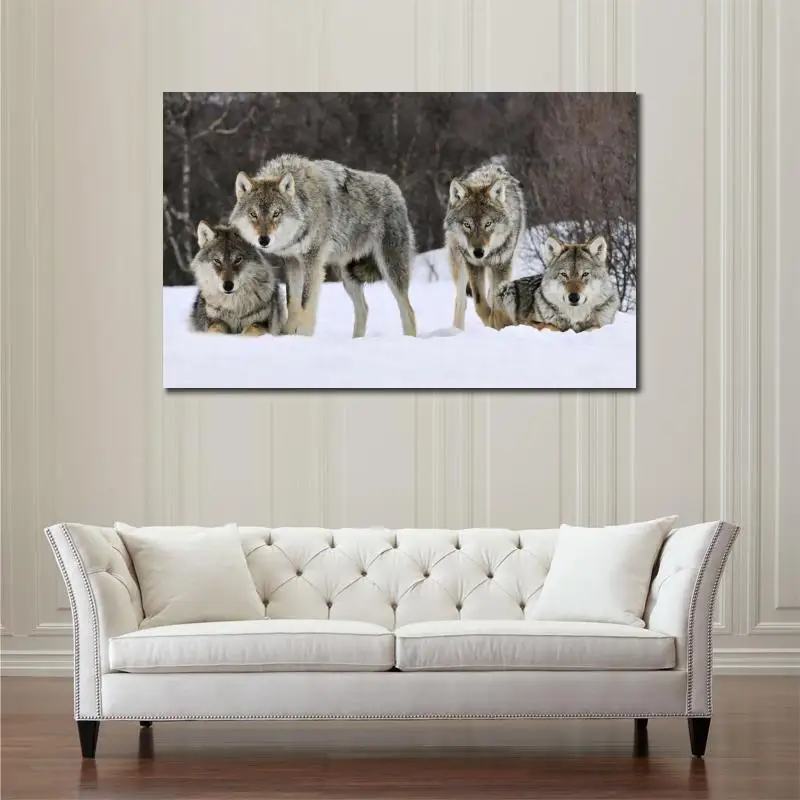 Online Get Wolf Bedroom Decor Aliexpress Alibaba Group Hd Animals Canvas Prints Modern Gray Wolves Norway Unframed Wolf Painting Home Decoration Living Room Bedroom Decor Wall