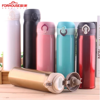 

500ml Water Bottle Sport Vacuum Flasks 304 Stainless Steel Hot Mug Camping Running Car Use Thermos