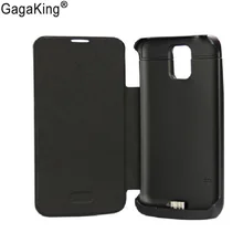 Hot sale With Flip Cover 3800mAh Portable Backup External Battery Power Bank Charger Stand Case For Galaxy S5 i9600 Freeshipping