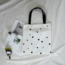 Повседневная простая экологический многоразовый женская сумка-шоппер для девочек