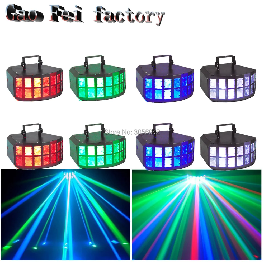 

8pcs/lot high power buttfly LED Double Butterfly Effect Light for DJ Club Party Disco