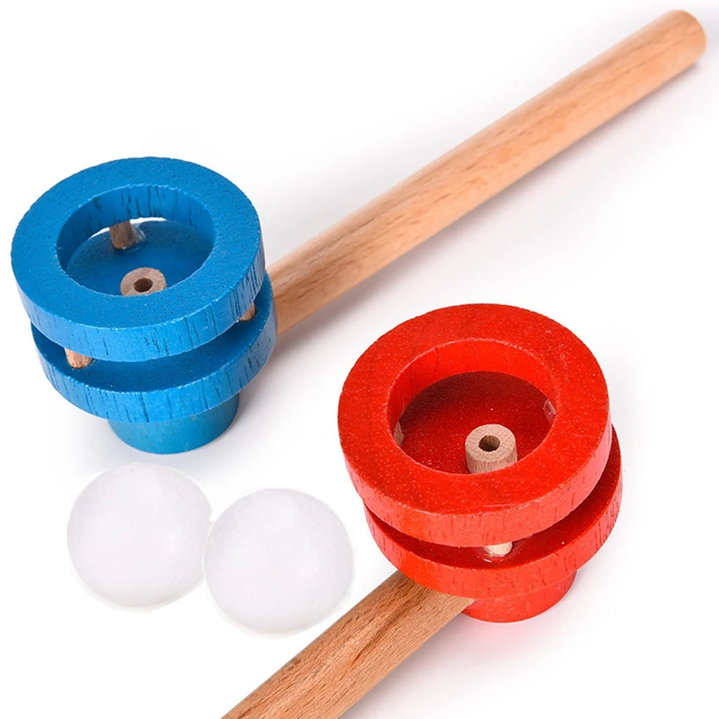 

Classic Nostalgic Toys Magic Blowing Ball Funny Floating Ball Kids Exercise Lung Capacity Wooden Pipe Blowing Suspension Diy Toy